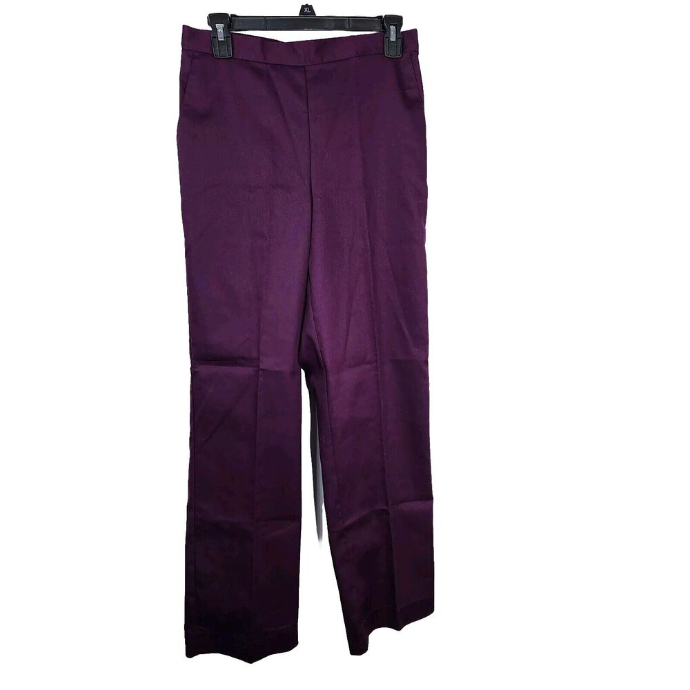 Alfred Dunner Pant 8 Pull On Amathyst Purple Proportioned Medium Classic Fit NWT
